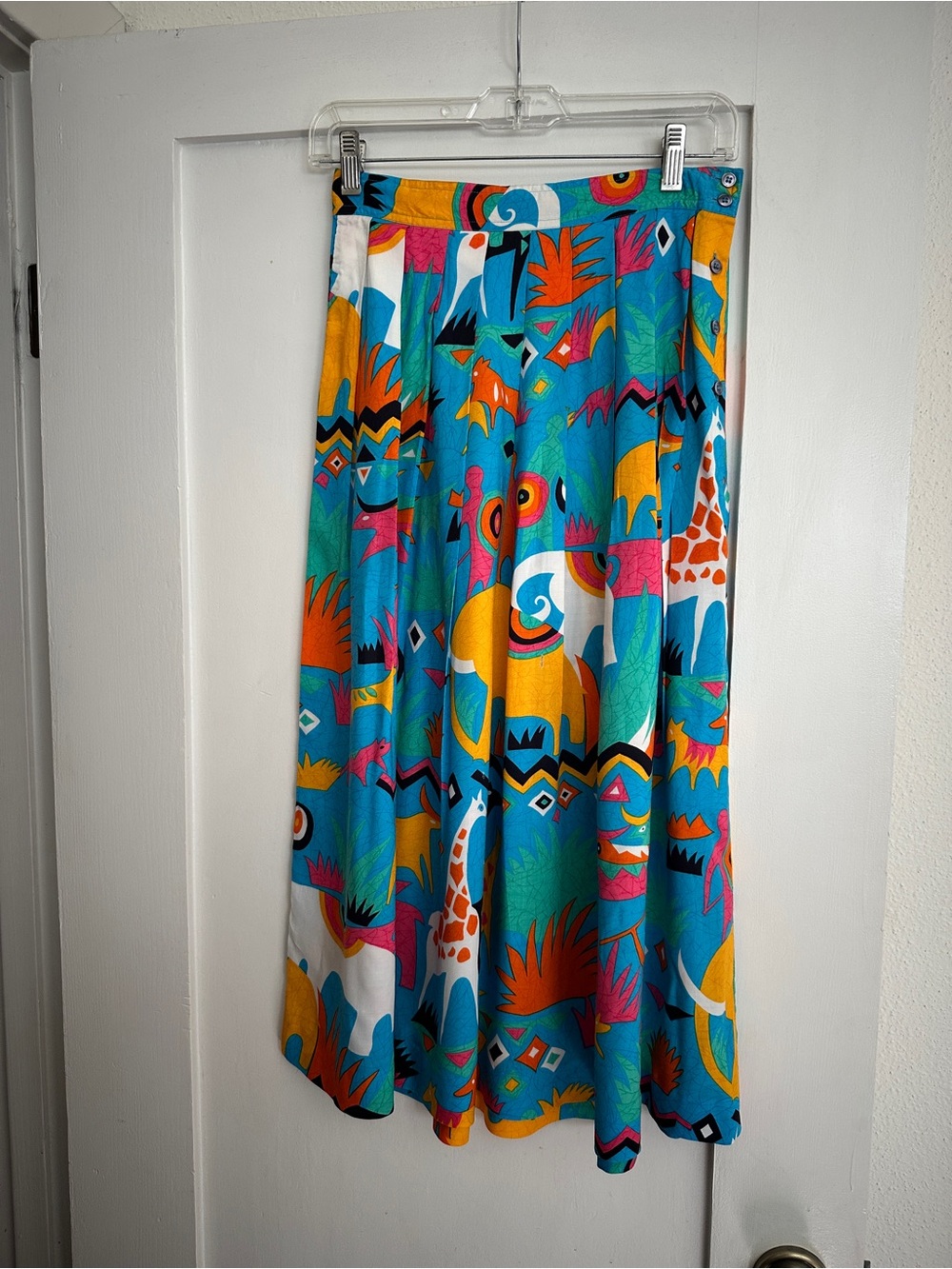 Vintage 80’s David Gary Animal Safari   Rayon shirt